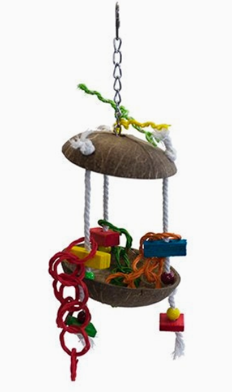 Coconut Hutch Bird Toy